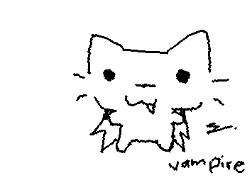Vampire cat 😺