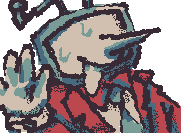 Abstrakcyjna postać telewizyjna - stworzona przez użytkownika pr1me_soup przy użyciu Wigglypaint