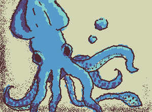 blueberry squid drawing I made in class hehe.
Tips are appreciated greatly:)