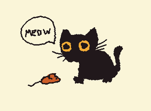 Drew my cat,Luna😋