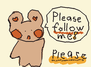 お願い、フォローしてください　　　　　　　　　　　　　　　　　　　Please, follow me!!!