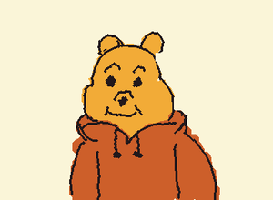 ぷーさんをもとにしてかいてみました。