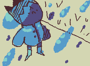 Rain. (I got lazy half way through as you can see)