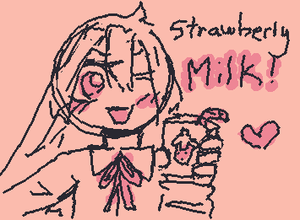 Strawberry milk !!!!