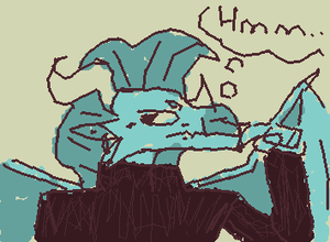 First artwork on here! Its my oc/fursona Thaddeus!!