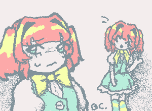 "What's up with him...?" Fleshcousin my beloved, also STAT's hair so fun to draw