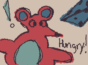 Credits to dae: HES HUNGRY... Every like will feed him another cheese 🧀