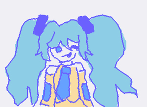 @Monztie's version of miku in my style!
