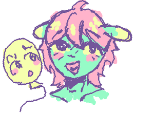 trying to draw @rico_baloon and him like an alien muejejeje (i drew him a little bit femboy ÙvÚ