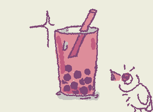 I want a big ol' thing of boba rn