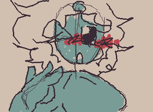 Drawing my ocs the way a big fandom would mischaracterize them (Ray)