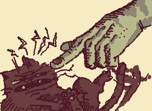 Don’t point at cats with your finger, they don’t like it :P