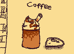 Latte. A fall themed doodle.