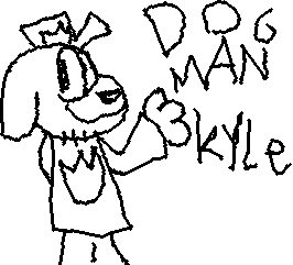 @Garn here's fanart of Kyle as Dogman for that challenge thing, hope ya like it!