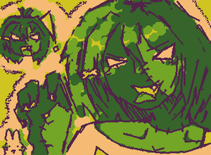 drawinf for @Error404_artistnotfound because their oc is peak !! (its late so i couldn't see what was on the side of her face so i just assumed it was a haircl)