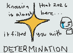 Determined to get through 2026 
Sobs