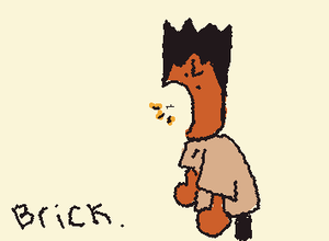 Brick. (I promise it didn’t look like that before TOT)