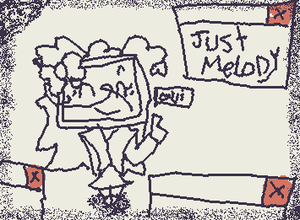 Melody Tee Vee as Monika! (Just Monika.)