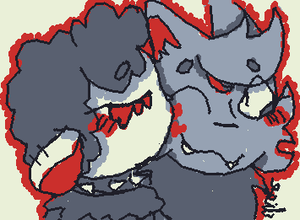 (oc x Canon) my new dandys world emo lamb oc(lamey) lamey gets sad when the Halloween toons start to stop socializing( she loves to hangs out with them)