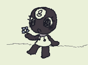 toodles stopped to smell the flowers :3