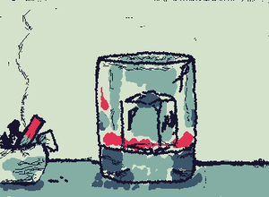 I try to see the glass as half full, but I’d probably just drink that too. (More music lyrics yippee)