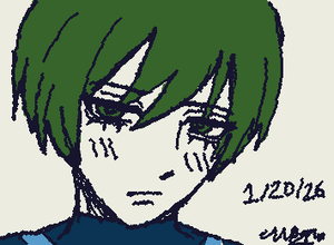 I have been drawing in my sketchbook for 23 days straight.. last night I made the manga panel of Rin’s first appearance.. i’m planning to draw for a whole year