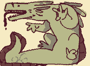 rain world lizard oc