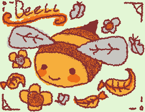 Beell

Prompted by: Twig
Prompt: "draw uhh...hmm..draw a bee...a really round bee..a, bee ball..a beell..? hmm.."