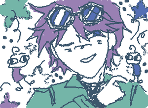 Doodle of my OC Harvey(*'▽'*)