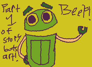 Beep from storybots! Part 1 of my 5 part storybots art piece in celebration of 10 followers! :3