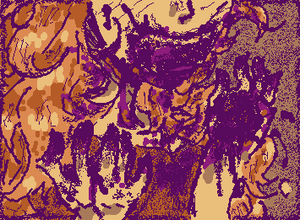 Gluttony (I swear she’s only eating a tart) (also sorry if it’s hard to tell what’s happening)