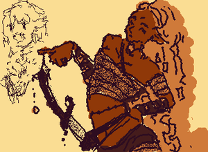 my elf oc<3 (dont mind my vamp oc in the corner🙂)