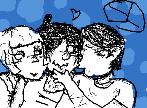 These are @Miko's ocs! Roddy,57(Lemmy),and cc(coffeeCuppy. Wow wow yaori!!!