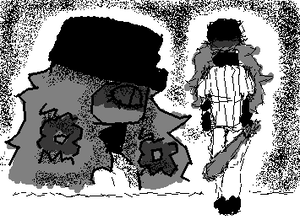 "Some call it stalkin' I say walkin' just extremely close behind" Lookn ahh