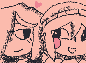 Historians would call them "close friends"... Sylvan and Zavi!!! Project Wastelands! Guy on the right is not my oc...