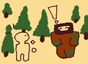 part-2 Our adventure has run into a forest monster! what should he do, befriend it or fight it?