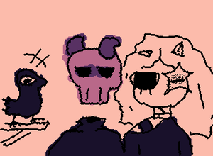 fanart :b @DoombringerIloveyou @Buttercheesecloud @SockPuppet i wanna be your friend guys ;c
