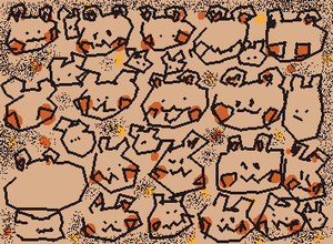 大量のクマ　lots of bears