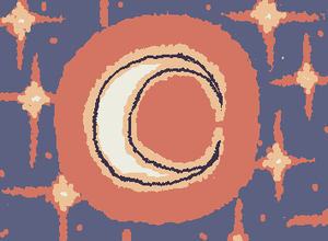 I like drawing the moon :>